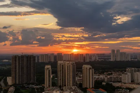 Rooftop View 4K Wallpaper · city · 3840×2560