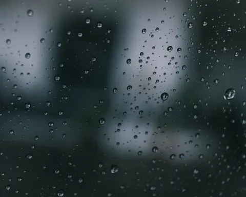 Regentropfen 4K Hintergrundbild · nature · 3840×3072