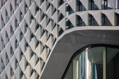 Futuristic Facade 4K Wallpaper · architecture · 3840×2560