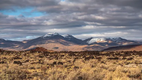 Snowy Volcano 4K Wallpaper · mountains · 3840×2160