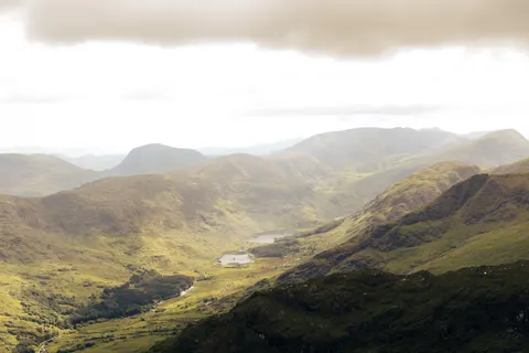 Valley Waterfall 4K Wallpaper · mountains · 3840×2560