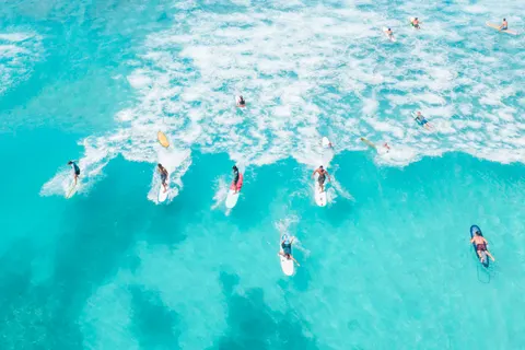 Beach from Above 4K Wallpaper · ocean · 3840×2558