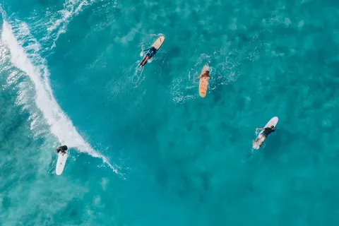 Beach from Above 4K Wallpaper · ocean · 3840×2558