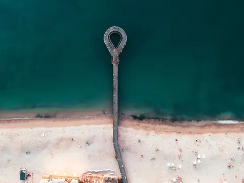 Beach from Above 4K Wallpaper · ocean · 3840×2880