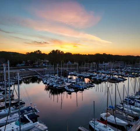 Coastal Harbor 4K Wallpaper · ocean · 3840×3593