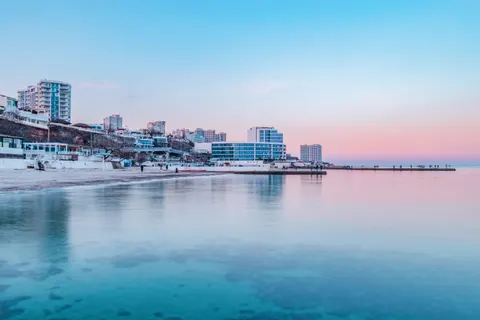 Sfondo Porto costiero 4K · ocean · 3840×2560