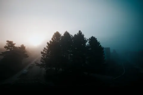 Foggy Road 4K Wallpaper · nature · 3840×2555