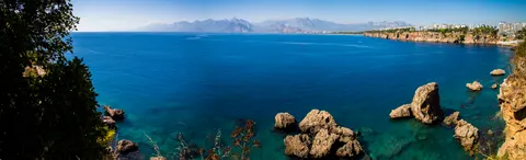 Turquoise Coast 4K Wallpaper · ocean · 3840×1172