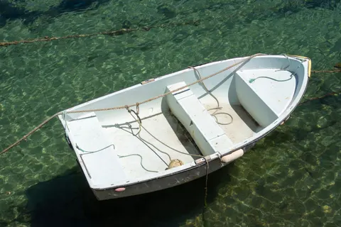 Boat at Sea 4K Wallpaper · ocean · 3840×2563