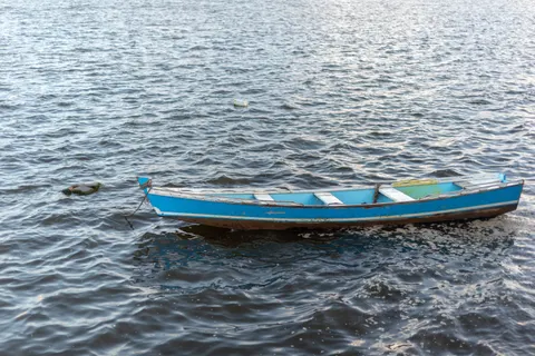 Boat at Sea 4K Wallpaper · ocean · 3840×2563
