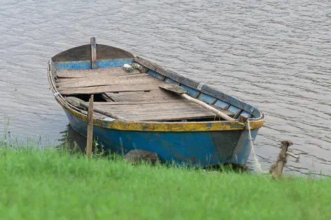 Boat at Sea 4K Wallpaper · ocean · 3840×2555