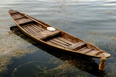 Boat at Sea 4K Wallpaper · ocean · 3840×2561
