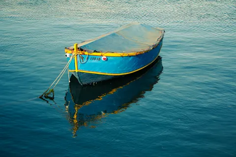 Boat at Sea 4K Wallpaper · ocean · 3840×2560