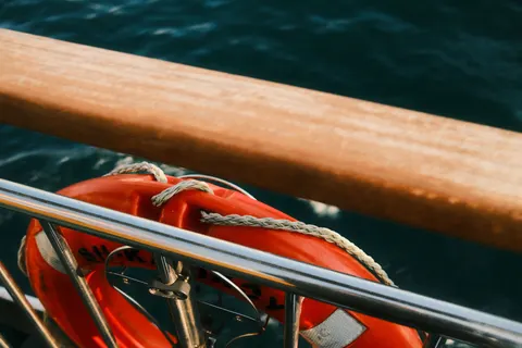 Boat at Sea 4K Wallpaper · ocean · 3840×2560