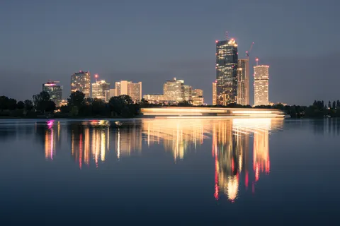 City Skyline at Night 4K Wallpaper · city · 3840×2560