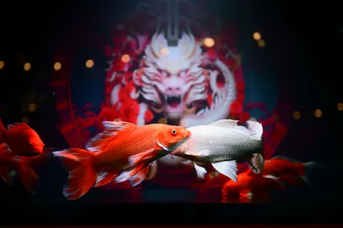 Koi Fish 4K Wallpaper · animals · 3840×2560