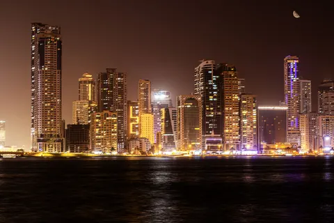 City Skyline at Night 4K Wallpaper · city · 3840×2560