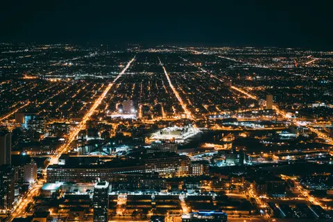 City Aerial 4K Wallpaper · city · 3840×2560