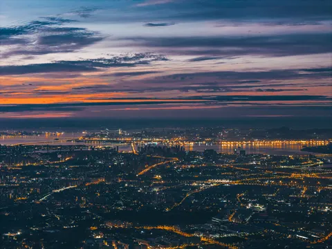 Fondo de pantalla Ciudad aérea 4K · city · 3840×2880