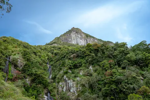 Valley Waterfall 4K Wallpaper · mountains · 3840×2560