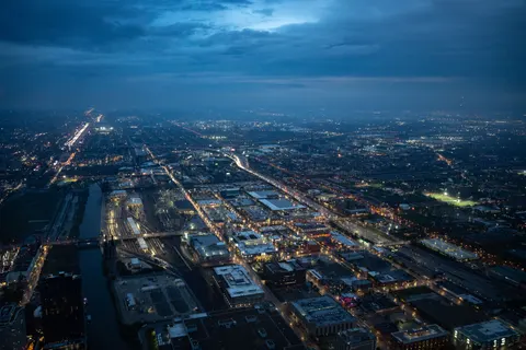 Stadt-Luftaufnahme 4K Hintergrundbild · city · 3840×2560