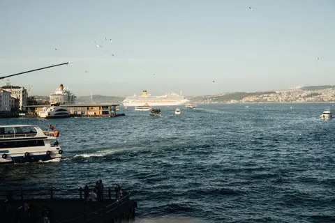 Boat at Sea 4K Wallpaper · ocean · 3840×2560