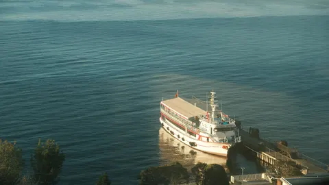 Boat at Sea 4K Wallpaper · ocean · 3840×2159