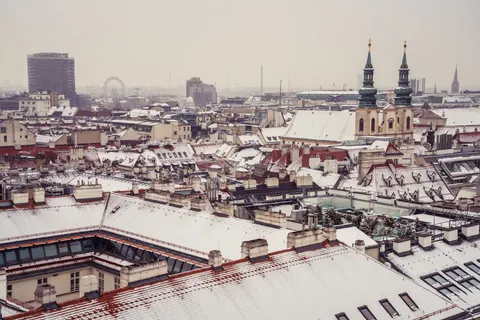 Prague Rooftops 4K Wallpaper · city · 3840×2561