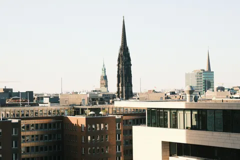 Rooftop View 4K Wallpaper · city · 3840×2560