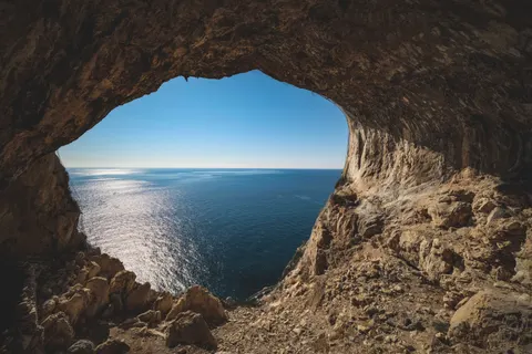 Обои Морская пещера 4K · ocean · 3840×2560