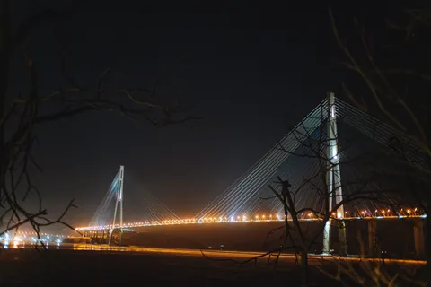 Papel de parede Ponte da cidade 4K · city · 3840×2561