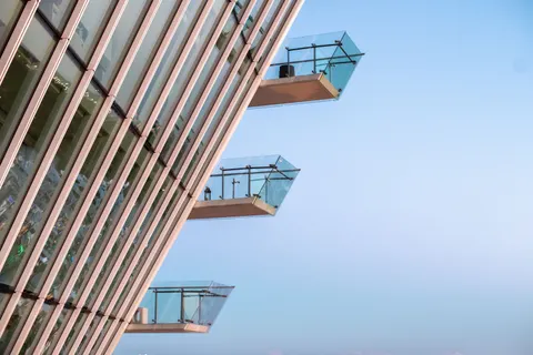 Sfondo Facciata futuristica 4K · architecture · 3840×2560