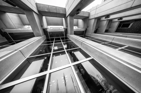 Futuristic Facade 4K Wallpaper · architecture · 3840×2555