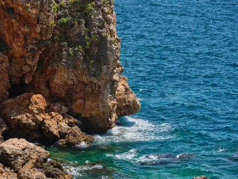 خلفية ساحل فيروزي بدقة 4K · ocean · 3840×2880