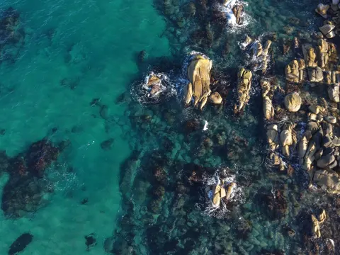 خلفية ساحل فيروزي بدقة 4K · ocean · 3840×2880
