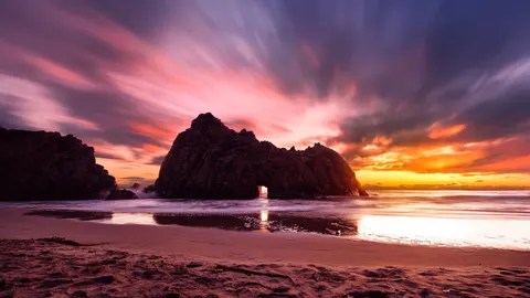 Sea Cave 4K Wallpaper · ocean · 3840×2160