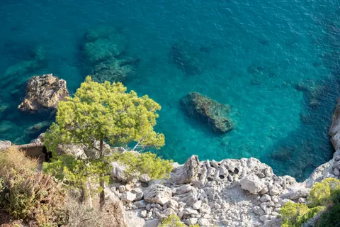 Türkisfarbene Küste 4K Hintergrundbild · ocean · 3840×2560