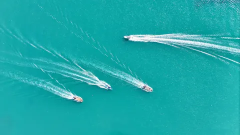 Boot auf See 4K Hintergrundbild · ocean · 3840×2160