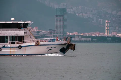 Boat at Sea 4K Wallpaper · ocean · 3840×2560