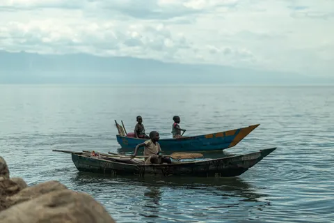 Boat at Sea 4K Wallpaper · ocean · 3840×2560