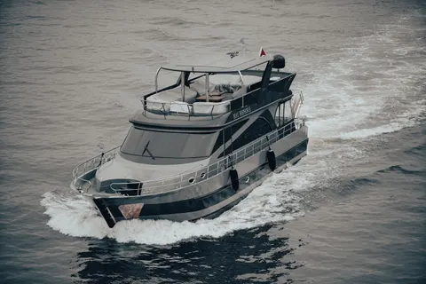Boat at Sea 4K Wallpaper · ocean · 3840×2560