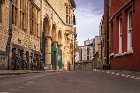 Old Town Street 4K Wallpaper · architecture · 3840×2560