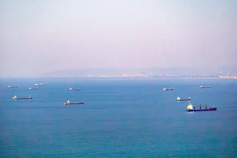 Обои Лодка в море 4K · ocean · 3840×2560