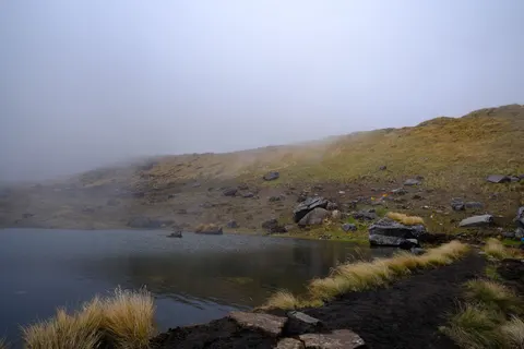 Misty Mountain Lake 4K Wallpaper · nature · 3840×2560