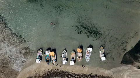 Boat at Sea 4K Wallpaper · ocean · 3840×2160