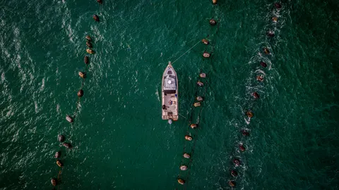 Boat at Sea 4K Wallpaper · ocean · 3840×2160