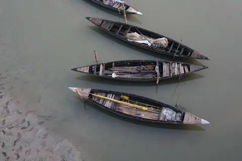 Boat at Sea 4K Wallpaper · ocean · 3840×2560