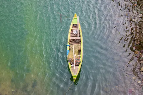 Boat at Sea 4K Wallpaper · ocean · 3840×2563