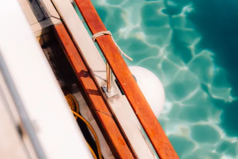 Boat at Sea 4K Wallpaper · ocean · 3840×2560