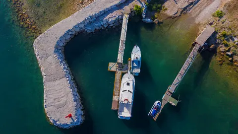 Boat at Sea 4K Wallpaper · ocean · 3840×2160